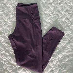 purple leggings with pockets